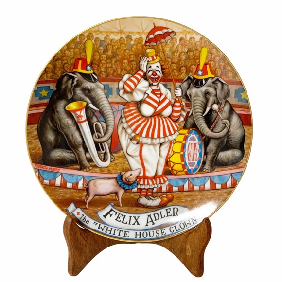 Felix Adler "White House Clown" Collector Plate - Picture 1 of 7